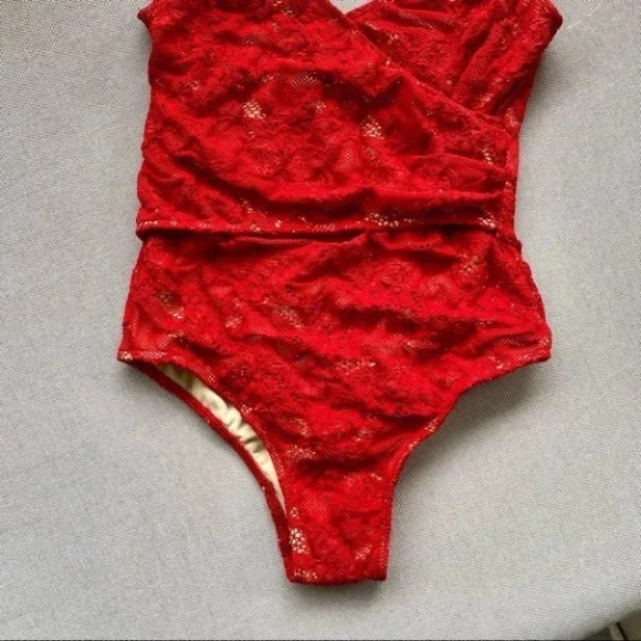 New Free People x Nightcap Wisteria Lace Swim One Piece Swimsuit XS - Picture 7 of 10